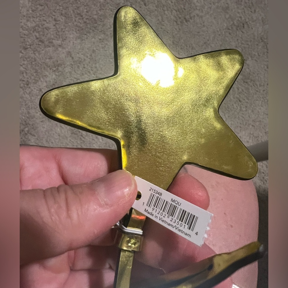 Coach Gold Metallic Lemon Star Ornament Bag Charm - Picture 15 of 16